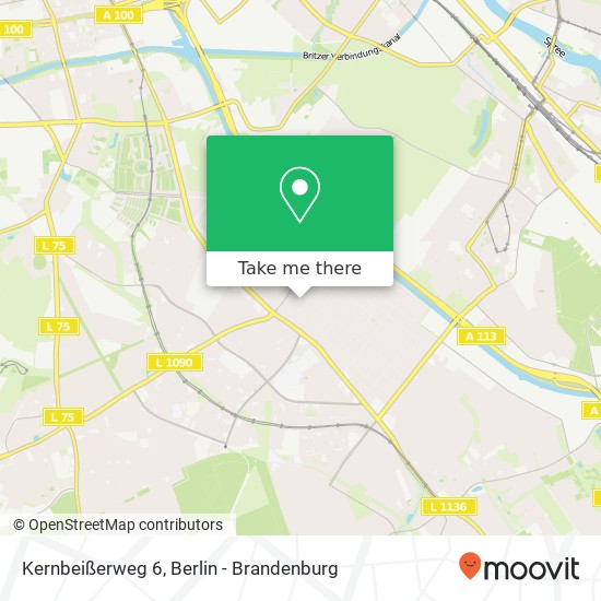 Карта Kernbeißerweg 6, Kernbeißerweg 6, 12357 Berlin, Deutschland