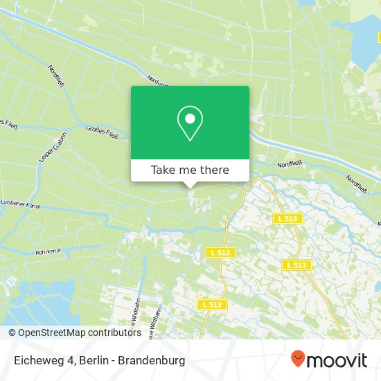 Карта Eicheweg 4, 03096 Burg (Spreewald)