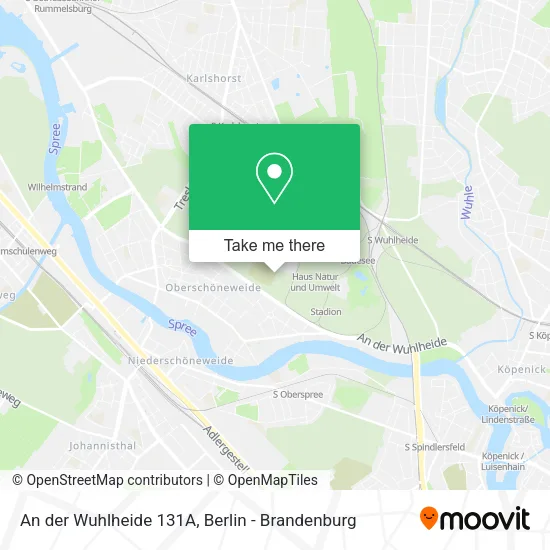 Карта An der Wuhlheide 131A