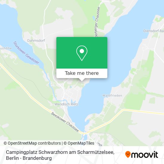 Карта Campingplatz Schwarzhorn am Scharmützelsee