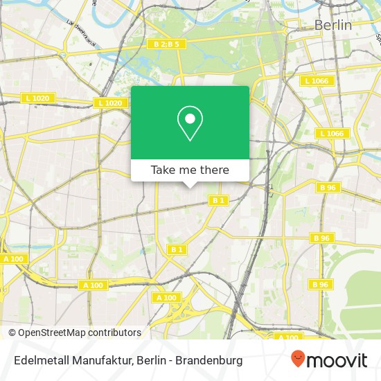 Карта Edelmetall Manufaktur, Goltzstraße 12a