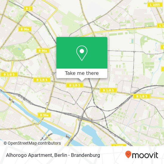 Alhorogo Apartment, Rigaer Straße 63 map