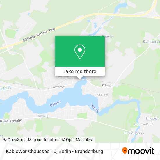 Карта Kablower Chaussee 10