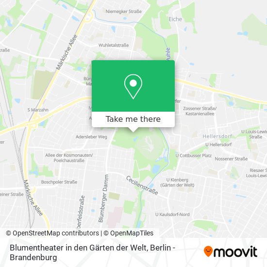 Blumentheater in den Gärten der Welt map