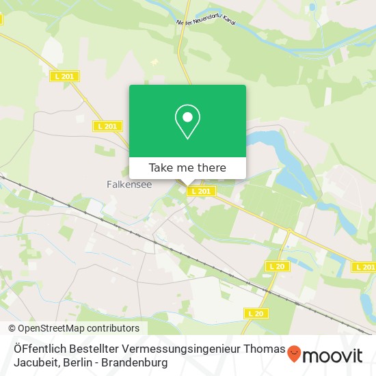 Карта ÖFfentlich Bestellter Vermessungsingenieur Thomas Jacubeit, Freimuthstraße 40