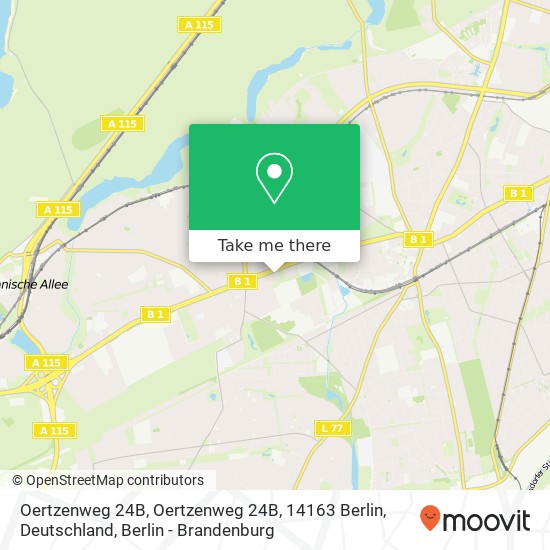 Oertzenweg 24B, Oertzenweg 24B, 14163 Berlin, Deutschland map