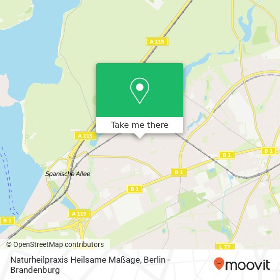 Карта Naturheilpraxis Heilsame Maßage, Breisgauer Straße 13