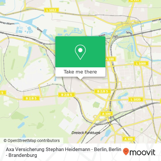 Axa Versicherung Stephan Heidemann - Berlin, Reichsstraße 92A map