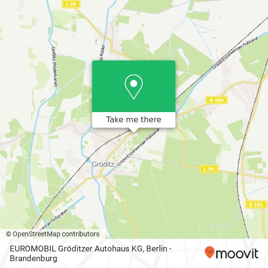 Карта EUROMOBIL Gröditzer Autohaus KG, Hauptstraße 92