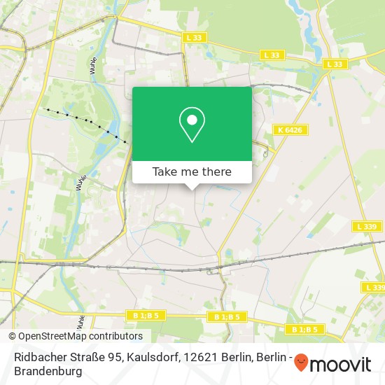 Ridbacher Straße 95, Kaulsdorf, 12621 Berlin map