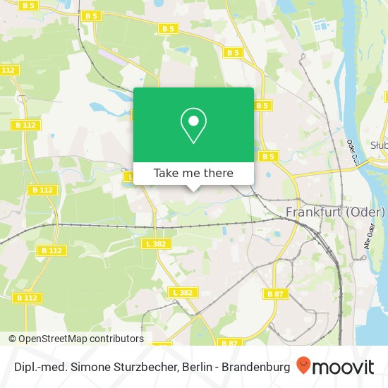Карта Dipl.-med. Simone Sturzbecher, Friedrich-Ebert-Straße 52