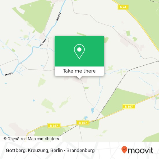 Gottberg, Kreuzung map