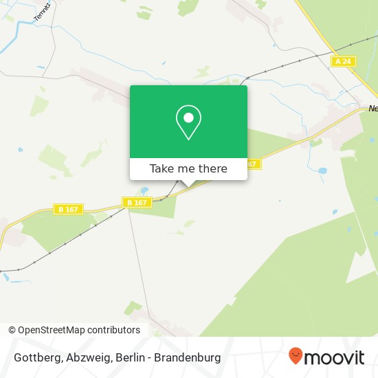 Карта Gottberg, Abzweig