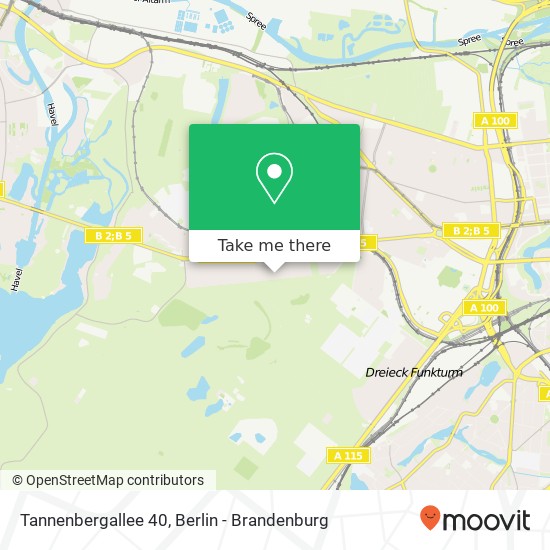 Tannenbergallee 40, Tannenbergallee 40, 14055 Berlin, Deutschland map