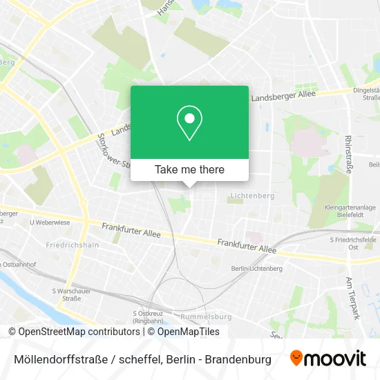 Карта Möllendorffstraße / scheffel