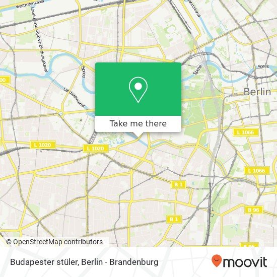 Карта Budapester stüler, Tiergarten, 10787 Berlin