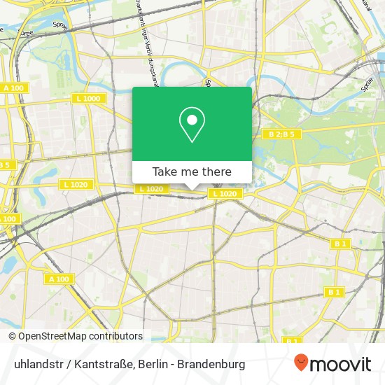 Карта uhlandstr / Kantstraße, Charlottenburg, 10623 Berlin