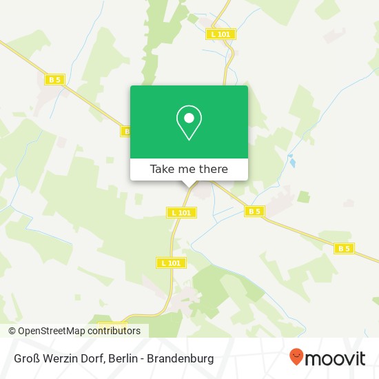 Groß Werzin Dorf map