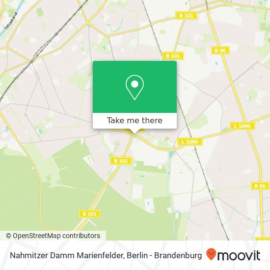 Nahmitzer Damm Marienfelder, Marienfelde, 12279 Berlin map