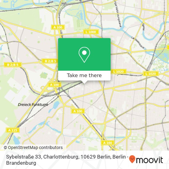 Sybelstraße 33, Charlottenburg, 10629 Berlin map