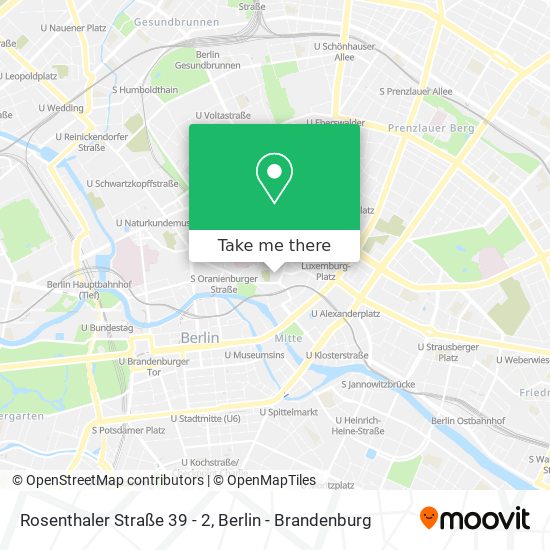 Rosenthaler Straße 39 - 2 map