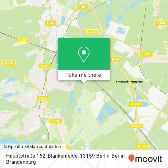 Hauptstraße 162, Blankenfelde, 13159 Berlin map