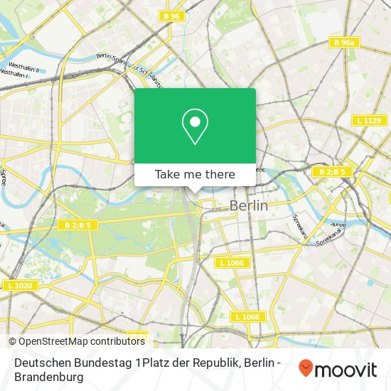 Deutschen Bundestag 1Platz der Republik, Deutschen Bundestag 1Platz der Republik, 11011 Berlin, Deutschland map