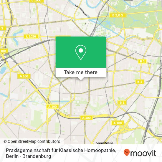 Карта Praxisgemeinschaft für Klassische Homöopathie, Nassauische Straße 16A