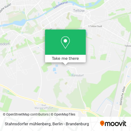 Stahnsdorfer mühlenberg map