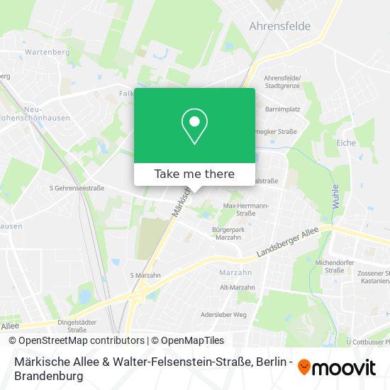 Карта Märkische Allee & Walter-Felsenstein-Straße