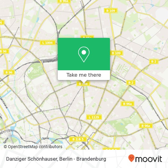 Danziger Schönhauser, Prenzlauer Berg, 10435 Berlin map