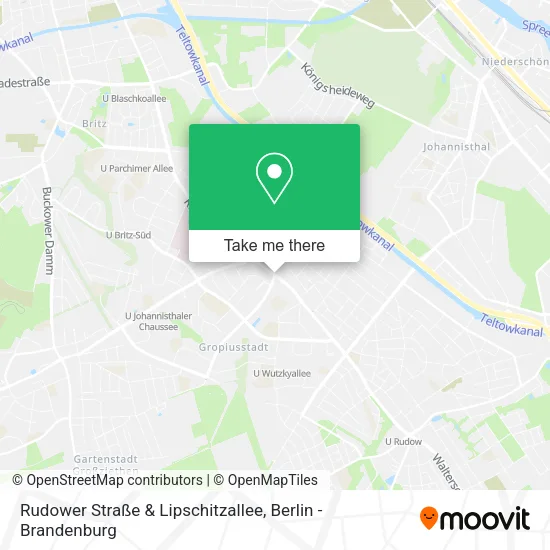 Карта Rudower Straße & Lipschitzallee