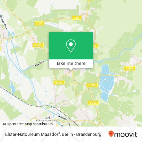 Карта Elster-Natoureum Maasdorf