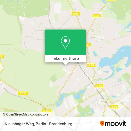 Klaushager Weg map