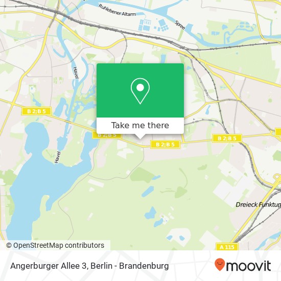 Карта Angerburger Allee 3, Angerburger Allee 3, 14055 Berlin, Deutschland