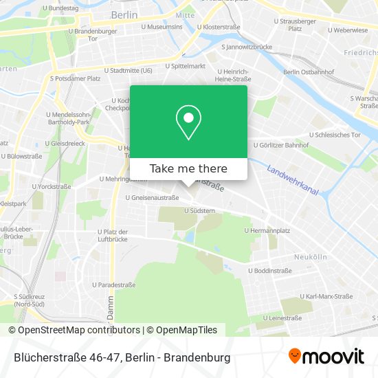Карта Blücherstraße 46-47