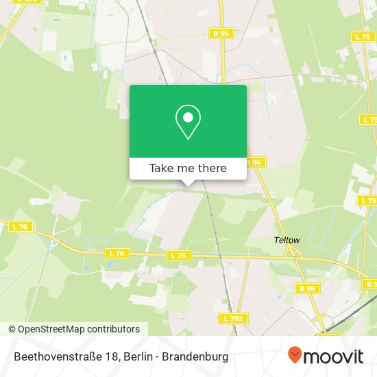Карта Beethovenstraße 18, Lichtenrade, 12307 Berlin