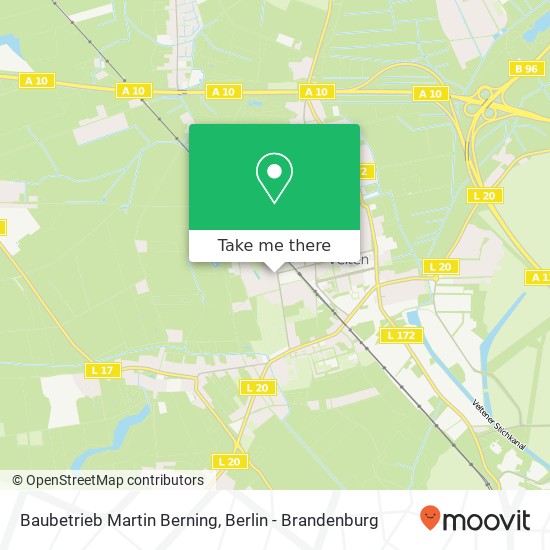 Карта Baubetrieb Martin Berning