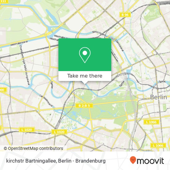 kirchstr Bartningallee, Hansaviertel, 10557 Berlin map