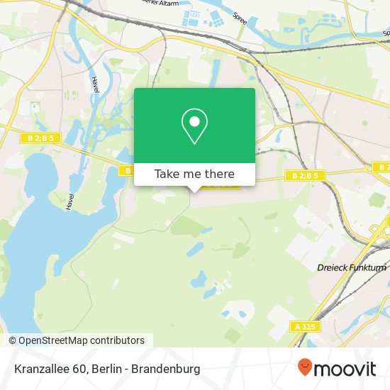 Kranzallee 60, Kranzallee 60, 14055 Berlin, Deutschland map