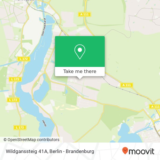 Wildganssteig 41A, Wildganssteig 41A, 13503 Berlin, Deutschland map