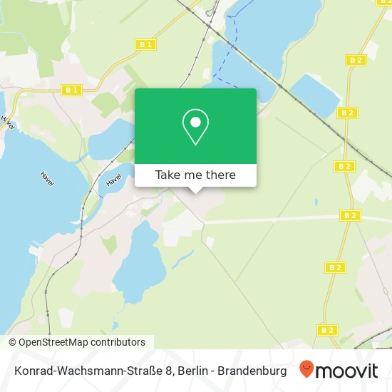 Карта Konrad-Wachsmann-Straße 8, Caputh, 14548 Schwielowsee