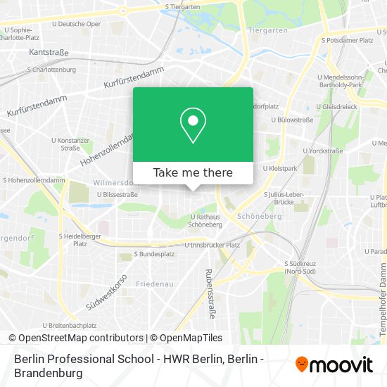 Berlin Professional School - HWR Berlin map