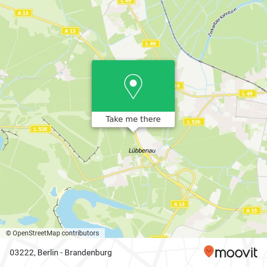 03222, 03222 Lübbenau / Spreewald, Deutschland map