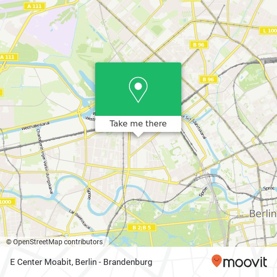 E Center Moabit map