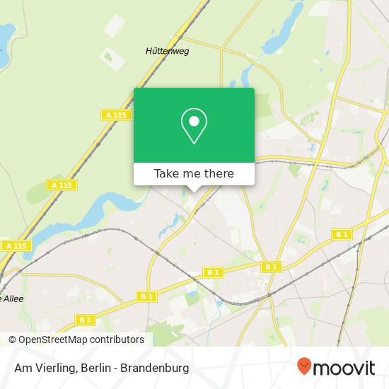 Карта Am Vierling, Am Vierling, 14163 Berlin, Deutschland