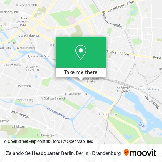 Zalando Se Headquarter Berlin map