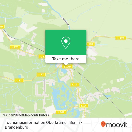 Карта Tourismusinformation Oberkrämer