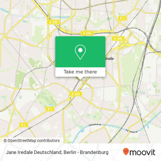 Jane Iredale Deutschland, Schloßstraße 110A map
