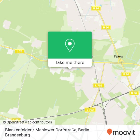 Карта Blankenfelder / Mahlower Dorfstraße, Mahlow, 15831 Blankenfelde-Mahlow